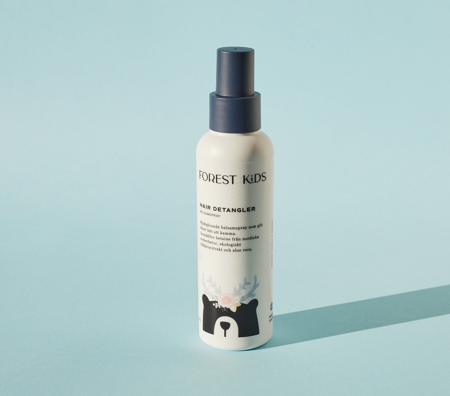 Forest Kids Hair Detangler, a moisturizing conditioner spray that makes hair easy to comb